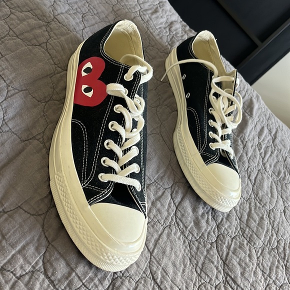Black low top comme des garçon converse - Picture 4 of 4